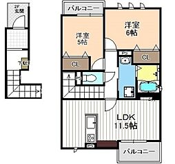 ディアコートＫVI N棟 B