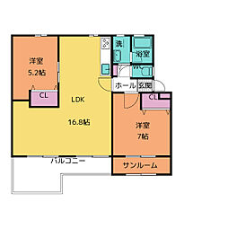 猪子石南住宅　10号棟 301