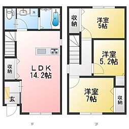 西五城宮西戸建賃貸 東 1