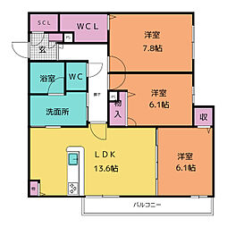 カーサフェリーチェ若草 101