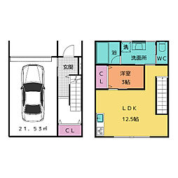仮）藤本様ガレージハウス 東
