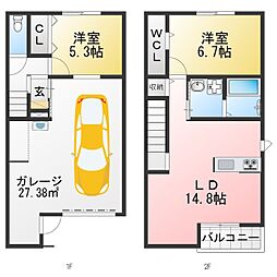 Ｇａｒａｇｅ　Ｈｏｕｓｅ　ＴｗｉｎｋｌｅＡ棟 3