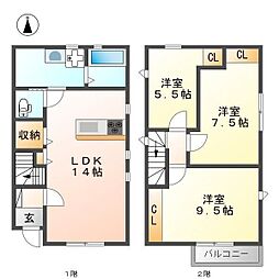 仮）キュービック岩倉大地町 1