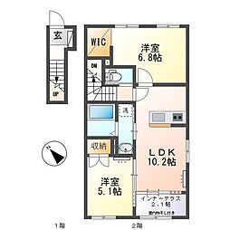 新築清水区船原アパート2期 202