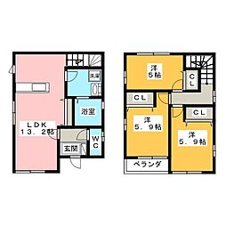 Ｌａｎｄ　ｃｏｕｒｔ加納駅Ｂ棟 B