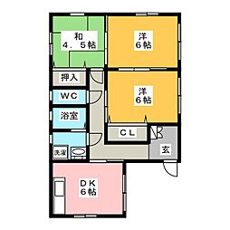 南若森町貸家　Ｄ