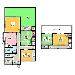 若葉台五丁目5DK ペット可一軒家