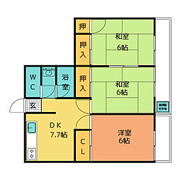 丸二マンションサンシャイン3 20Ｂ