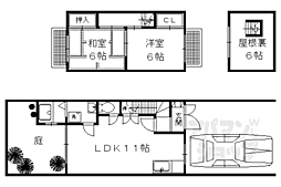 京都市左京区北白川下池田町の一戸建て
