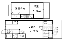 松ヶ崎井出ヶ海道町貸家 1
