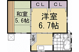 下京区若宮町　貸家 1