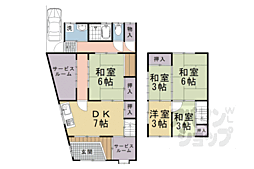 京都市右京区太秦安井藤ノ木町の一戸建て