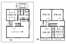 京都市西京区大枝西新林町6丁目の一戸建て