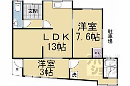 太秦安井二条裏町1−8貸家 西