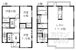 京都市左京区松ケ崎雲路町の一戸建て