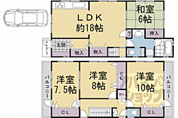 京都市北区小山西元町の一戸建て