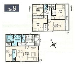 武蔵村山市残堀5丁目　新築戸建全9棟 8号棟