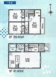 東大和市芋窪4丁目　新築戸建全2棟 1号棟