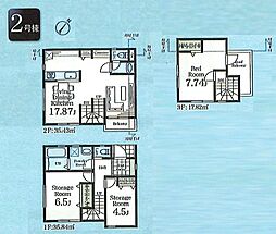 昭島市松原町2丁目　新築戸建全2棟 2号棟