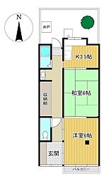 大津市中庄2丁目　貸家