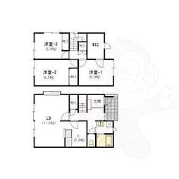 奈良市右京３丁目の一戸建て