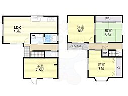 大安寺5丁目貸家