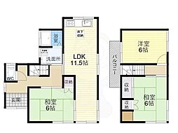 生駒市俵口町の一戸建て