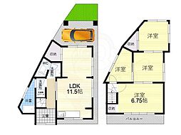 生駒市俵口町の一戸建て