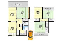 北葛城郡上牧町米山台３丁目の一戸建て