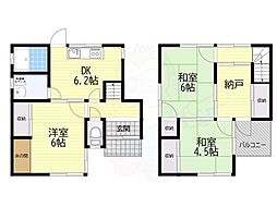 奈良市富雄元町１丁目の一戸建て