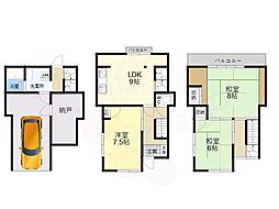 奈良市帝塚山６丁目の一戸建て