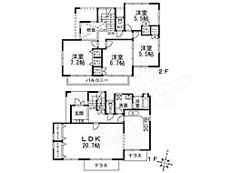 奈良市佐保台３丁目の一戸建て