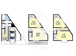 走谷2丁目一戸建貸家