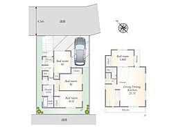 大倉山〜LDK21.5帖の大型4LDK