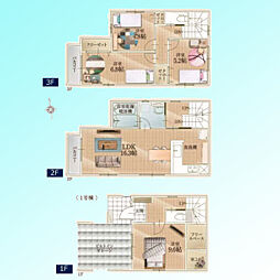 川口市鳩ヶ谷緑町1期　全3棟 1号棟