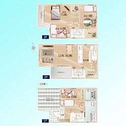 川口市鳩ヶ谷緑町1期　全3棟 3号棟