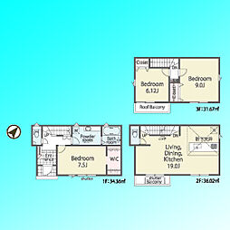 さいたま市大宮区天沼町2丁目　　全2棟 1号棟
