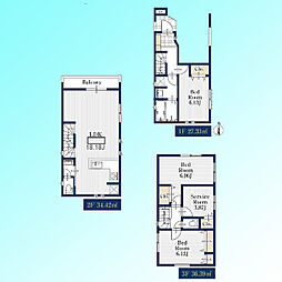 川口市芝3丁目　全2棟 1号棟