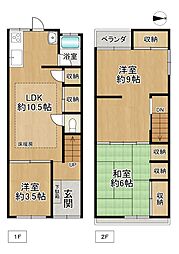 大阪市生野区中川4丁目の一戸建て