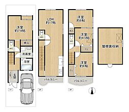 大阪市東住吉区杭全１丁目の一戸建て
