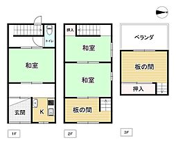 大阪市生野区田島4丁目の一戸建て