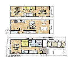 山科区御陵荒巻町　新築一戸建て １期1