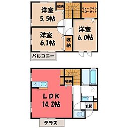 宇都宮市簗瀬町の一戸建て