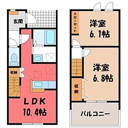 栃木市今泉町1丁目の一戸建て