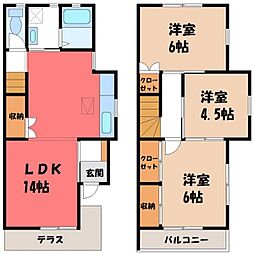 栃木市片柳町2丁目の一戸建て