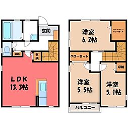 宇都宮市西川田町の一戸建て