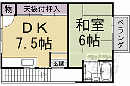 深草綿森町貸間 2階