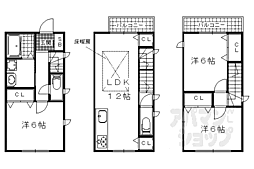 京都市山科区竹鼻西ノ口町の一戸建て