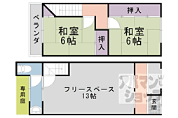 京都市山科区御陵四丁野町の一戸建て