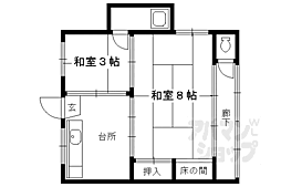 開町貸家 西側